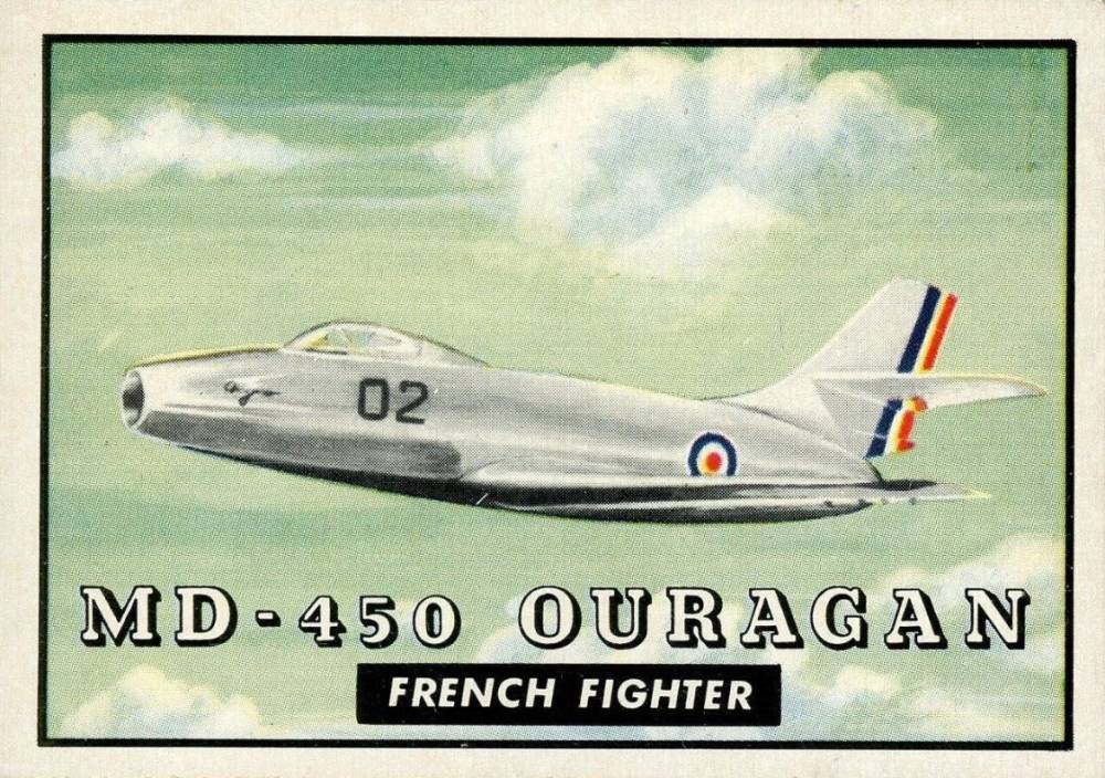 1952 Topps Wings MD-450 Ouragan #104 Non-Sports Card