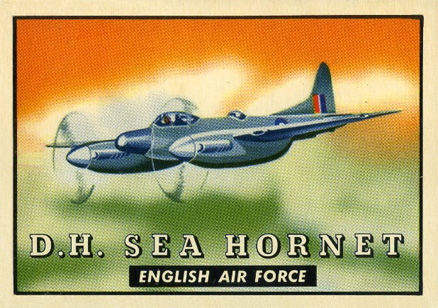 1952 Topps Wings DH Sea Hornet #147 Non-Sports Card