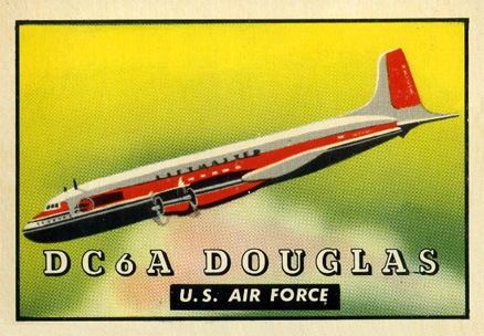1952 Topps Wings DC6A Douglas #144 Non-Sports Card