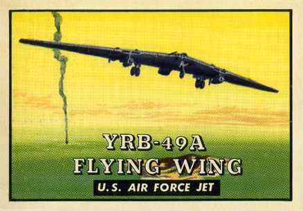 1952 Topps Wings YRB-49A Flying Wing #145 Non-Sports Card