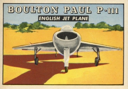 1952 Topps Wings Boulton Paul P-III #165 Non-Sports Card