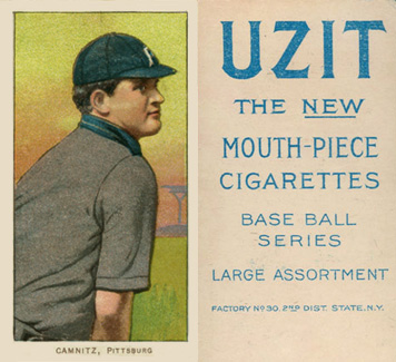 1909 White Borders UZIT Camnitz, Pittsburgh #68 Baseball Card