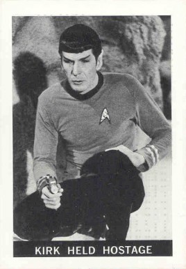 1967 Star Trek Kirk held hostage #44 Non-Sports Card