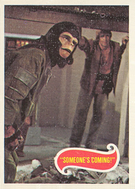 1975 Topps Planet of the Apes Someone's coming #28 Non-Sports Card