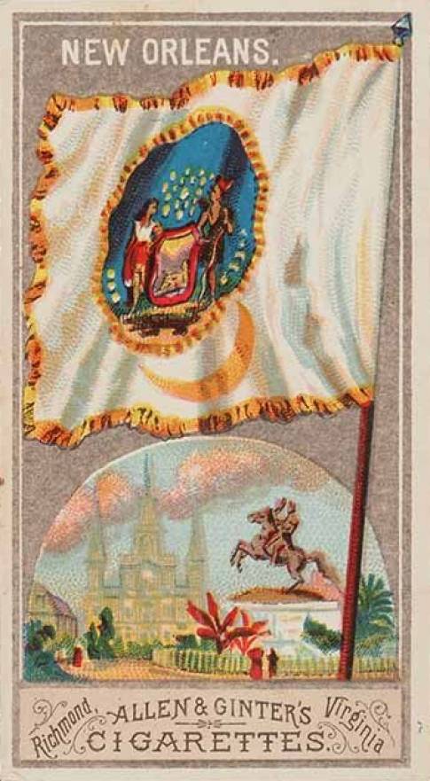 1888 Allen & Ginter City Flags New Orleans # Non-Sports Card