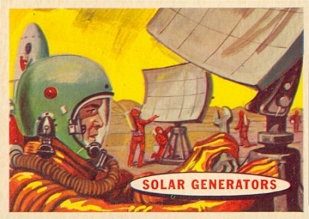 1957 Space Cards Solar generators #56 Non-Sports Card