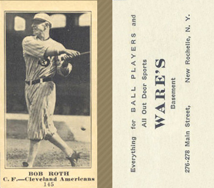1916 Wares Bob Roth #145 Baseball Card