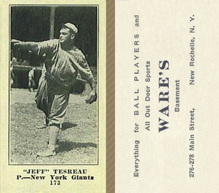 1916 Wares Jeff Tesreau #173 Baseball Card