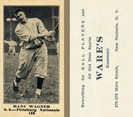 1916 Wares Hans Wagner #182 Baseball Card