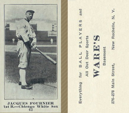 1916 Wares Jacques Fournier #62 Baseball Card
