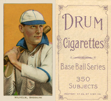 1909 White Borders Drum 350 Wilhelm, Brooklyn #509 Baseball Card
