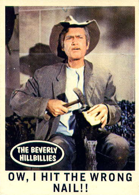 1963 Beverly Hillbillies Ow I hit the wrong nail #15 Non-Sports Card
