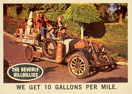 1963 Beverly Hillbillies We get 10 miles per gallon #28 Non-Sports Card