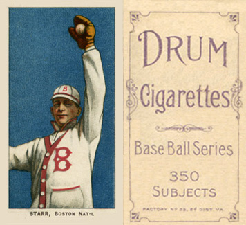 1909 White Borders Drum 350 Starr, Boston Nat'L #462 Baseball Card