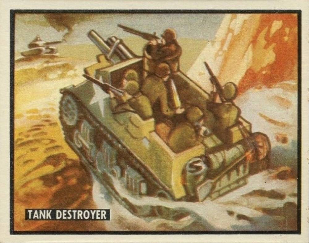 1950 Topps Freedom War Tank Destroyer #60 Non-Sports Card