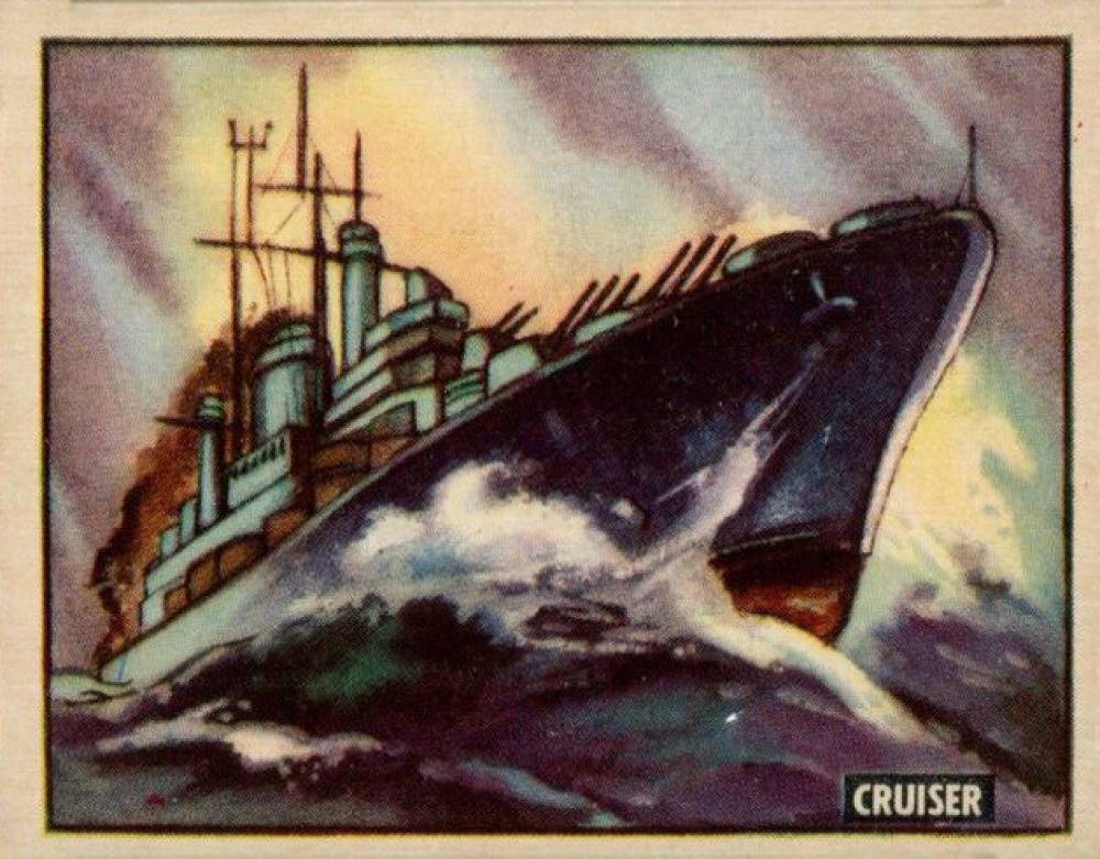 1950 Topps Freedom War Cruiser #172 Non-Sports Card