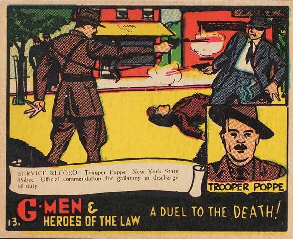 1936 G-Men & Heroes A Duel to the death #13 Non-Sports Card