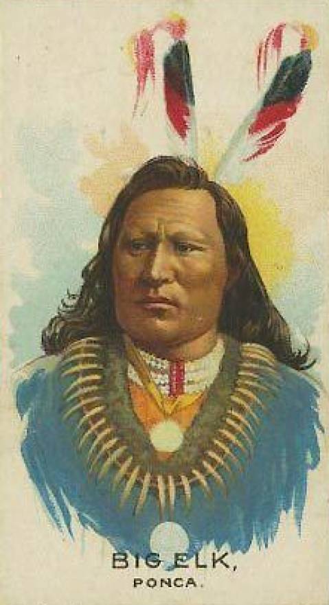 1930 British American Tobacco Indian Chiefs Big Elk #8 Non-Sports Card