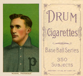 1909 White Borders Drum 350 Moran, Providence #342 Baseball Card