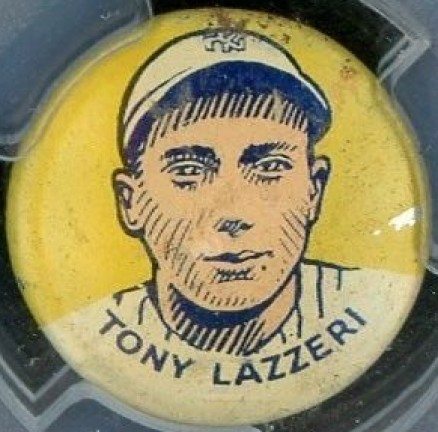 1930 Cracker Jack Pins Tony Lazzeri # Baseball Card