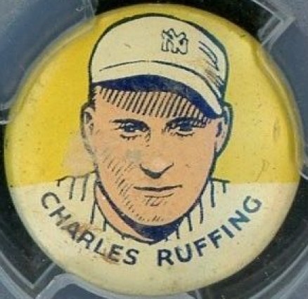 1930 Cracker Jack Pins Charles Ruffing # Baseball Card