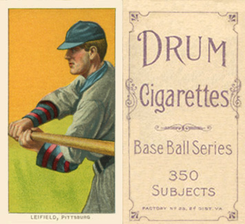 1909 White Borders Drum 350 Leifield, Pittsburgh #281 Baseball Card
