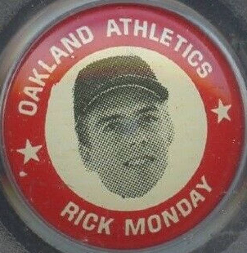 1969 MLBPA Pins Rick Monday # Baseball Card