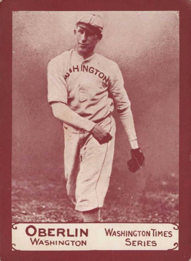 1910 Washington Times Frank Oberlin #10 Baseball Card
