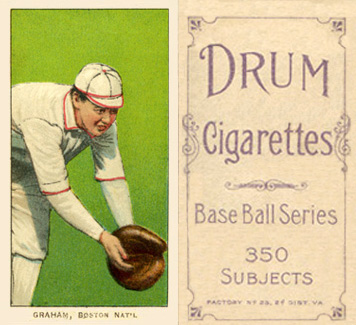 1909 White Borders Drum 350 Graham, Boston Nat'L #192 Baseball Card