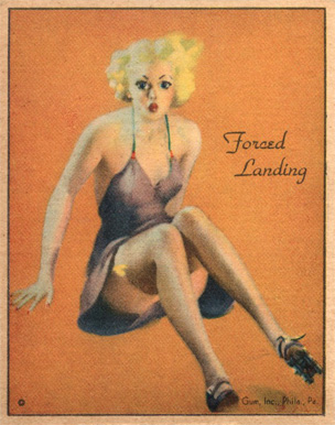 1944 American Beauties Forced landing #9 Non-Sports Card