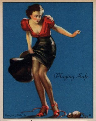 1944 American Beauties Playing safe #18 Non-Sports Card