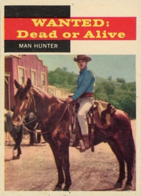 1958 T.V. Westerns Man hunter #25 Non-Sports Card