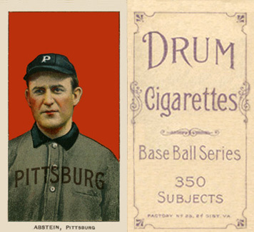 1909 White Borders Drum 350 Abstein, Pittsburgh #4 Baseball Card