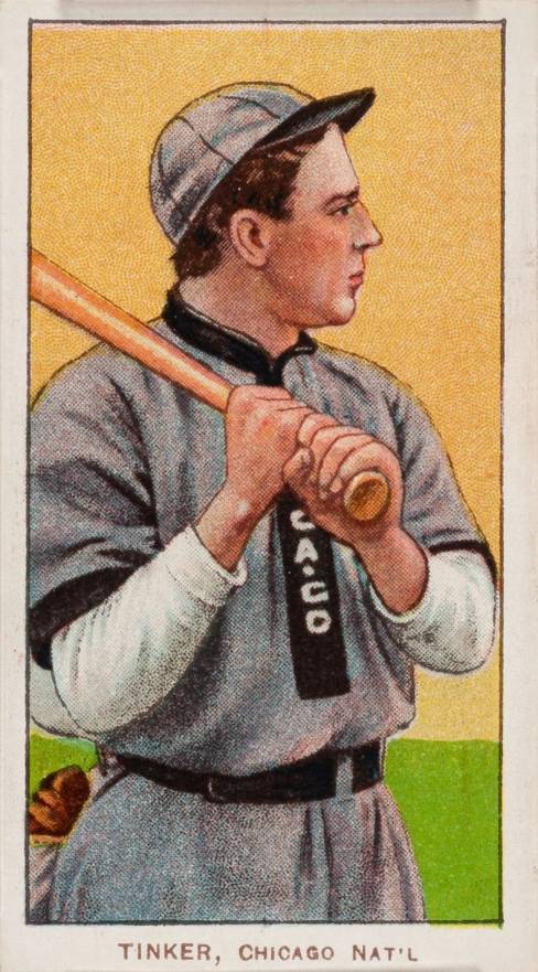 1909 White Borders Cycle 460 Tinker, Chicago Nat'L #486 Baseball Card