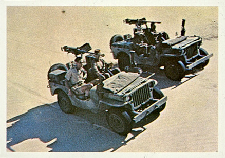 1966 Rat Patrol Two armoured jeeps #7 Non-Sports Card