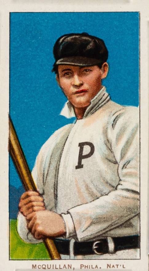 1909 White Borders Cycle 460 McQuillan, Phila. Nat'L #329 Baseball Card