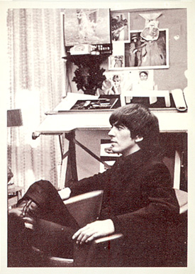 1964 Beatles Movie George relaxes... #51 Non-Sports Card