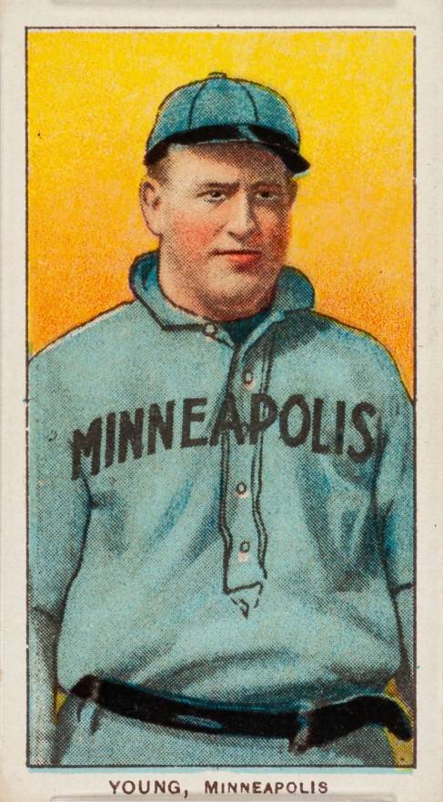 1909 White Borders Cycle 350 Young, Minneapolis #524 Baseball Card