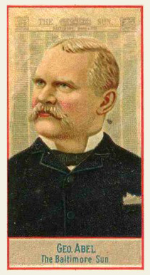 1888 Allen & Ginter American Editors-Small Geo. Abel #1 Non-Sports Card