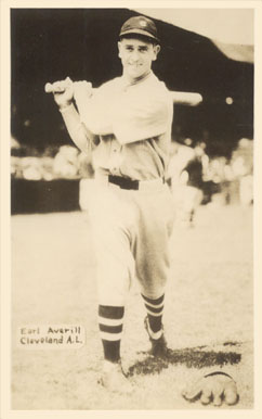 1933 Worch Cigar Earl Averill # Baseball Card