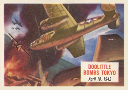 1954 Topps Scoop Doolittle bombs Tokyo #34 Non-Sports Card