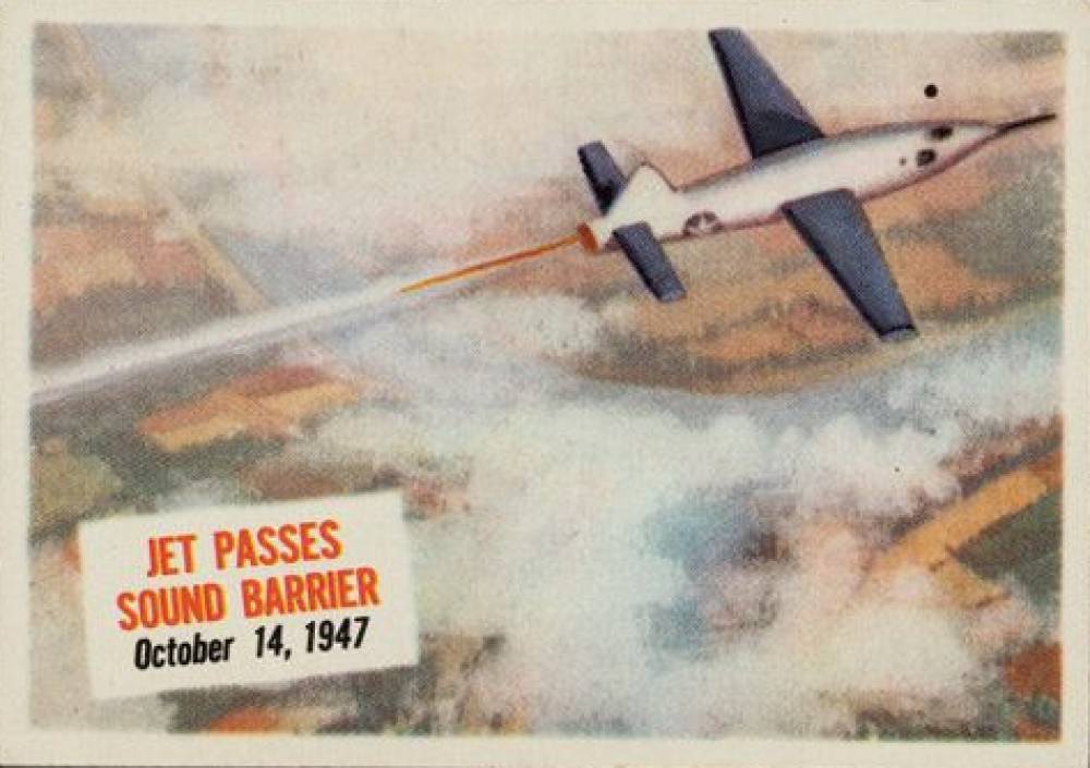 1954 Topps Scoop Jet passes sound barrier #68 Non-Sports Card