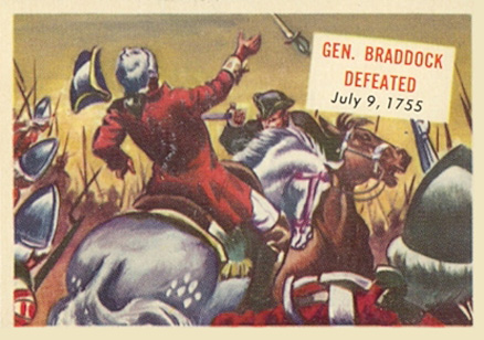 1954 Topps Scoop Gen. Braddock defeated #112 Non-Sports Card