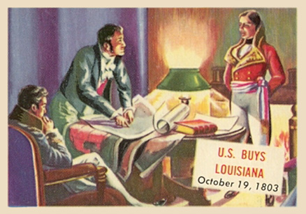 1954 Topps Scoop U.S. buys Louisianna #148 Non-Sports Card