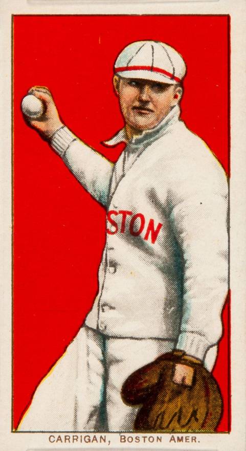 1909 White Borders Cycle 350 Carrigan, Boston Amer. #74 Baseball Card