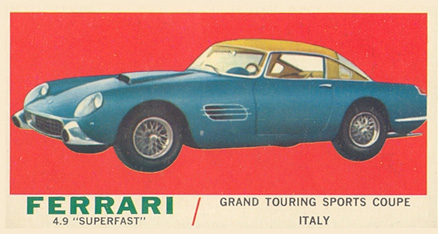 1961 Topps Sports Cars Ferrari 4.9 Superfast #48 Non-Sports Card