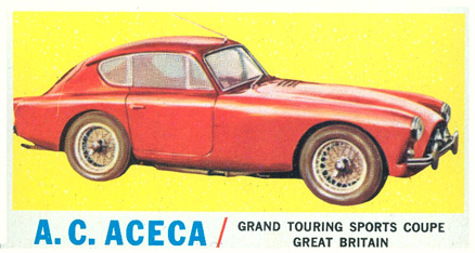 1961 Topps Sports Cars A.C. Aceca #4 Non-Sports Card