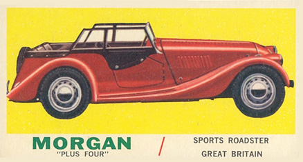 1961 Topps Sports Cars Morgan Plus Four #17 Non-Sports Card