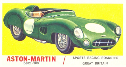 1961 Topps Sports Cars Aston-Martin DRBI 300 #16 Non-Sports Card