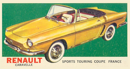 1961 Topps Sports Cars Renault Caravelle #27 Non-Sports Card